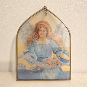 Vintage Enesco Glass Angel suncatcher